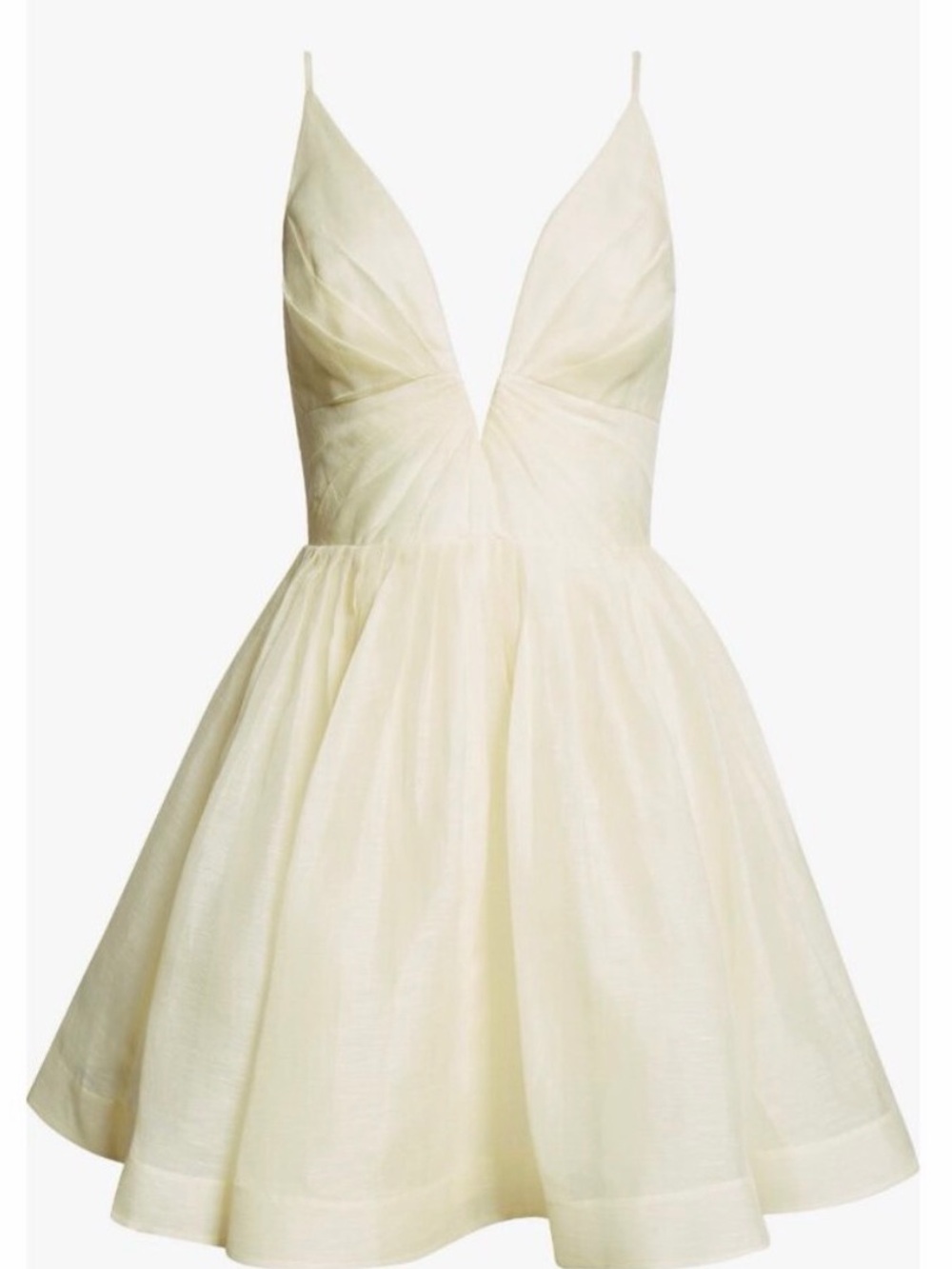 Zimmermann Pleated Linen &
Silk Minidress